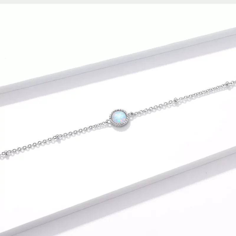 (afbeelding voor) Pandora Style Prachtige Opaal Sliding Armband - BSB054 - Bekijken 4