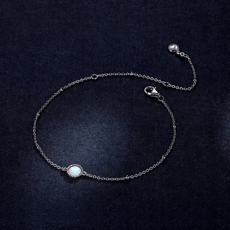 (afbeelding voor) Pandora Style Prachtige Opaal Sliding Armband - BSB054 - Bekijken 5