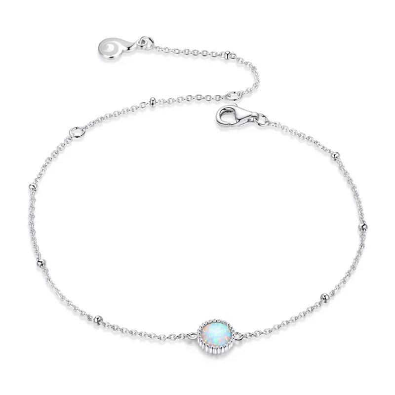 (afbeelding voor) Pandora Style Prachtige Opaal Sliding Armband - BSB054