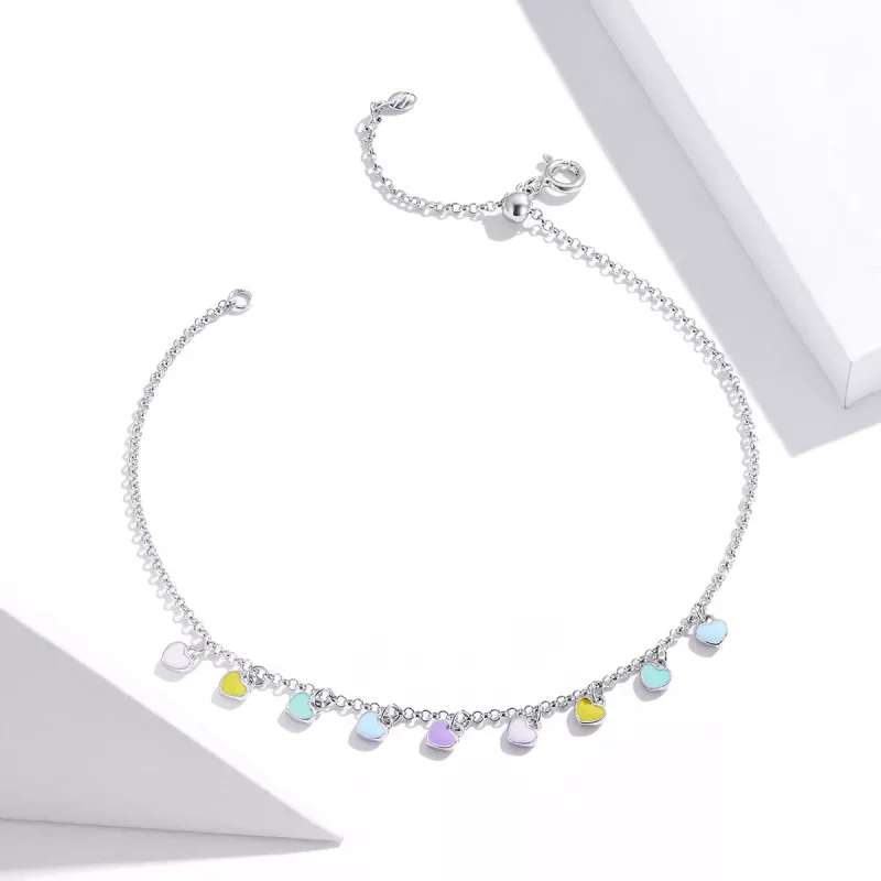 (afbeelding voor) Pandora Style regenboog liefde Sliding Armband - SCT020 - Bekijken 2