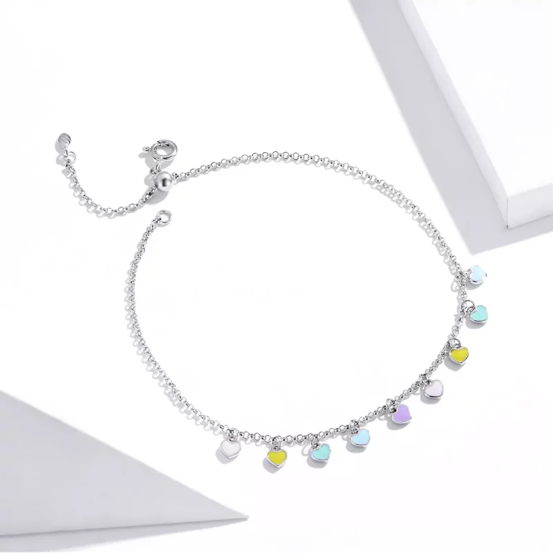 (afbeelding voor) Pandora Style regenboog liefde Sliding Armband - SCT020 - Bekijken 4