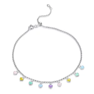 Pandora Style regenboog liefde Sliding Armband - SCT020 (afbeelding voor) Pandora Style regenboog liefde Sliding Armband - SCT020