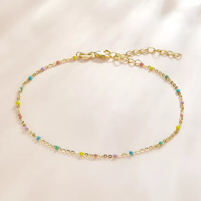 (afbeelding voor) Pandora Style Regenboog Sliding Armband - SCB211 - Bekijken 4