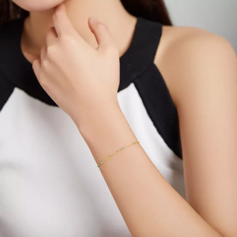 (afbeelding voor) Pandora Style Regenboog Sliding Armband - SCB211 - Bekijken 5