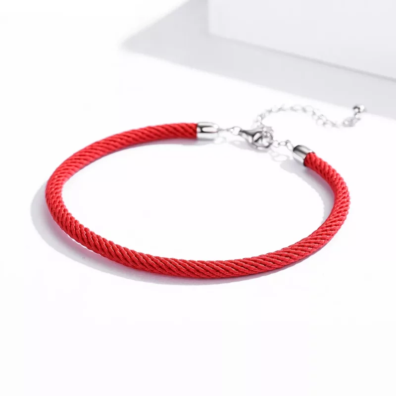 (afbeelding voor) Pandora Style Rood touw Koordarmbanden - SCB166 - Bekijken 3