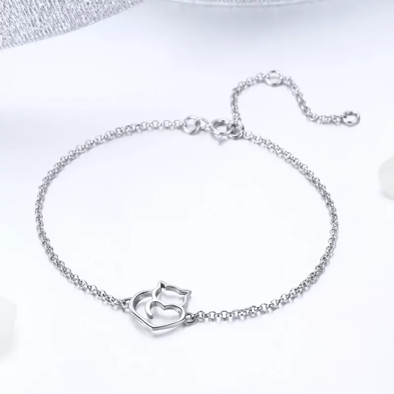 (afbeelding voor) Pandora Style Rose Schattige kat Armband - SCB102-C - Bekijken 3