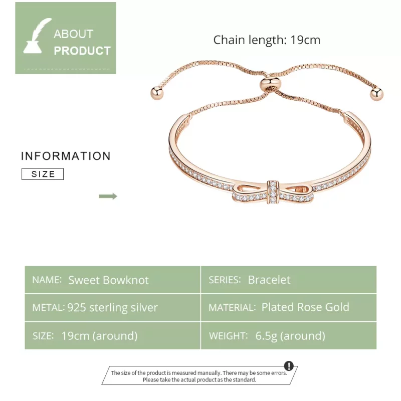 (afbeelding voor) Pandora Style Rose Zoete Strik Bangle - SCB108-C - Bekijken 5