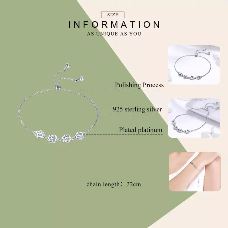 (afbeelding voor) Pandora Style Schattige klauwmarkeringen voor huisdieren Armband - SCB096 - Bekijken 5