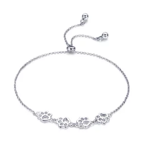 (afbeelding voor) Pandora Style Schattige klauwmarkeringen voor huisdieren Armband - SCB096