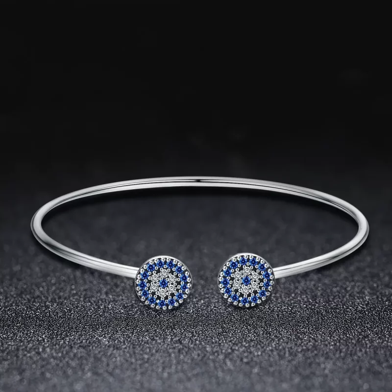 (afbeelding voor) Pandora Style Schijnende sterren Open Bangle - SCB058 - Bekijken 3