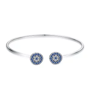 Pandora Style Schijnende sterren Open Bangle - SCB058 (afbeelding voor) Pandora Style Schijnende sterren Open Bangle - SCB058