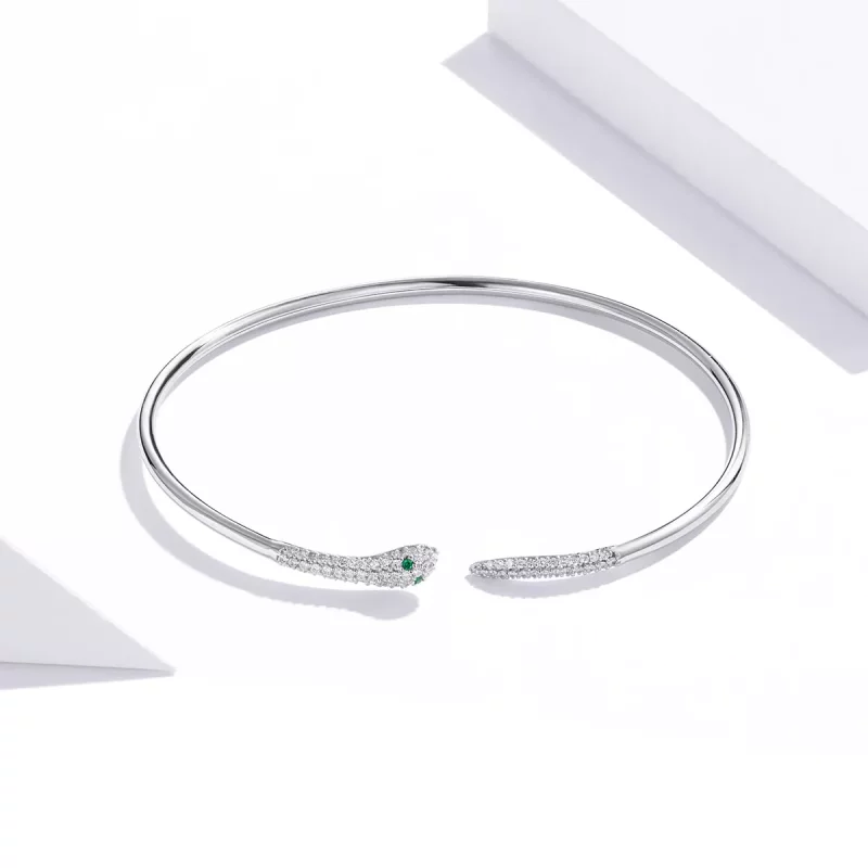 (afbeelding voor) Pandora Style Slang Open Bangle - SCB206 - Bekijken 2