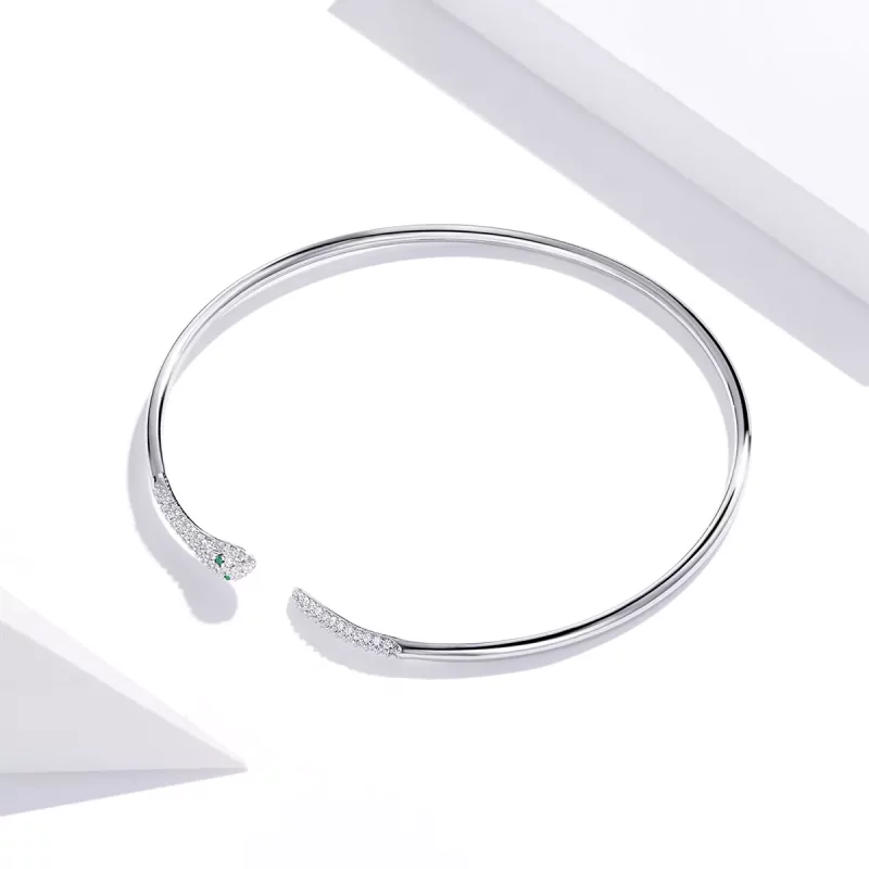 (afbeelding voor) Pandora Style Slang Open Bangle - SCB206 - Bekijken 3