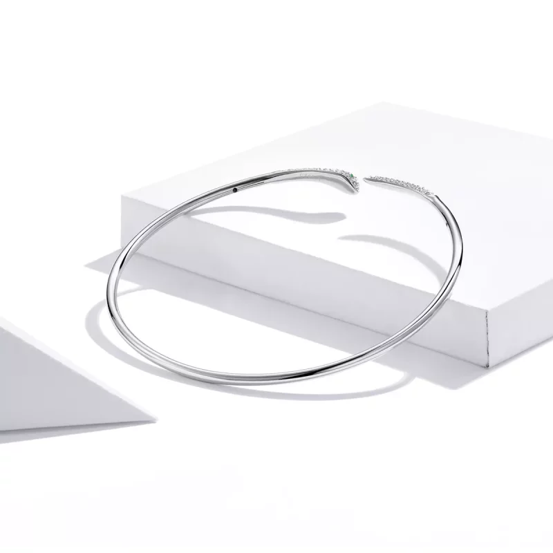 (afbeelding voor) Pandora Style Slang Open Bangle - SCB206 - Bekijken 4