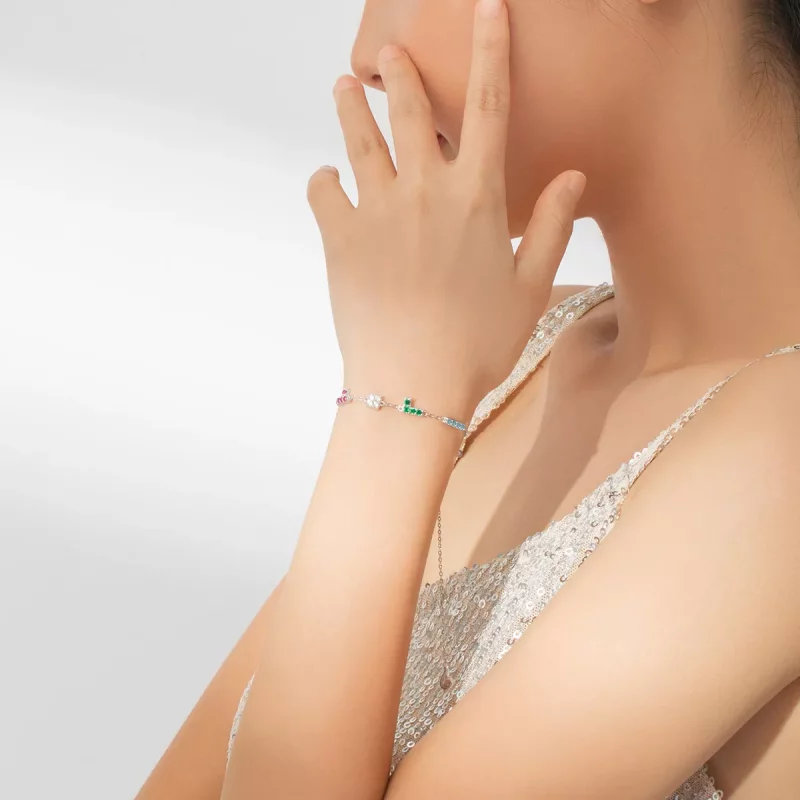 (afbeelding voor) Pandora Style Tetris Armband - BSB040 - Bekijken 6