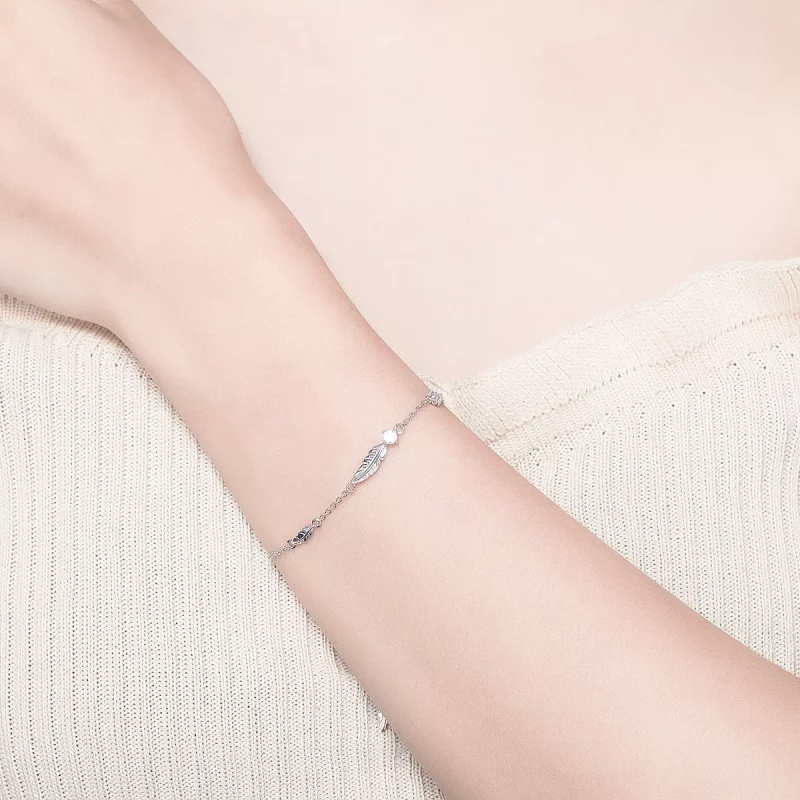 (afbeelding voor) Pandora Style Veer Armband - SCB133 - Bekijken 6