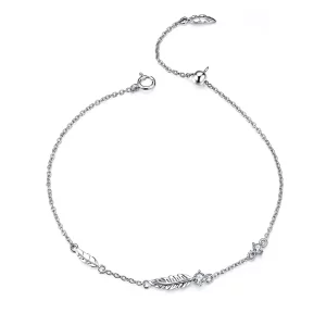 (afbeelding voor) Pandora Style Veer Armband - SCB133