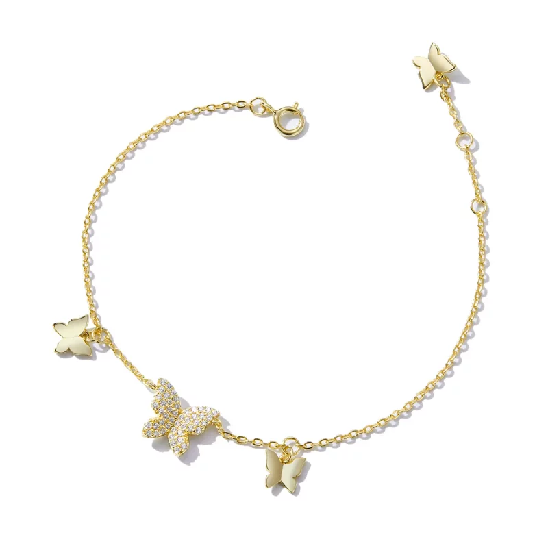 (afbeelding voor) Pandora Style Vlindereffect Armband - BSB064 - Bekijken 2