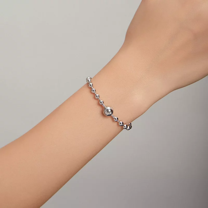 (afbeelding voor) Pandora Style Zilveren Kralen Armband - SCB208 - Bekijken 5