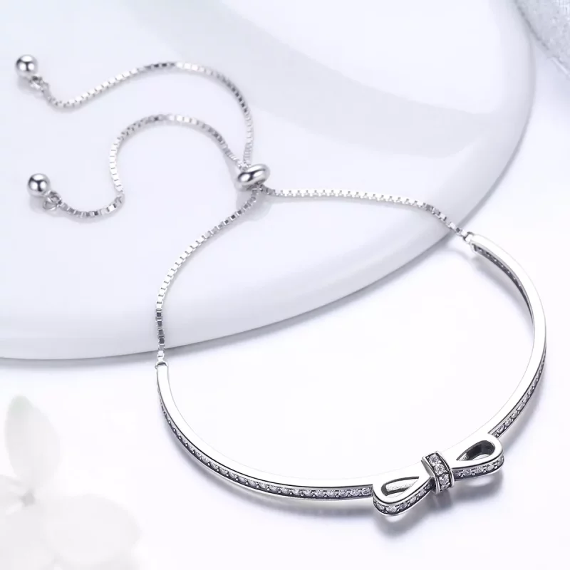 (afbeelding voor) Pandora Style Zoete boog Bangle - SCB108 - Bekijken 3
