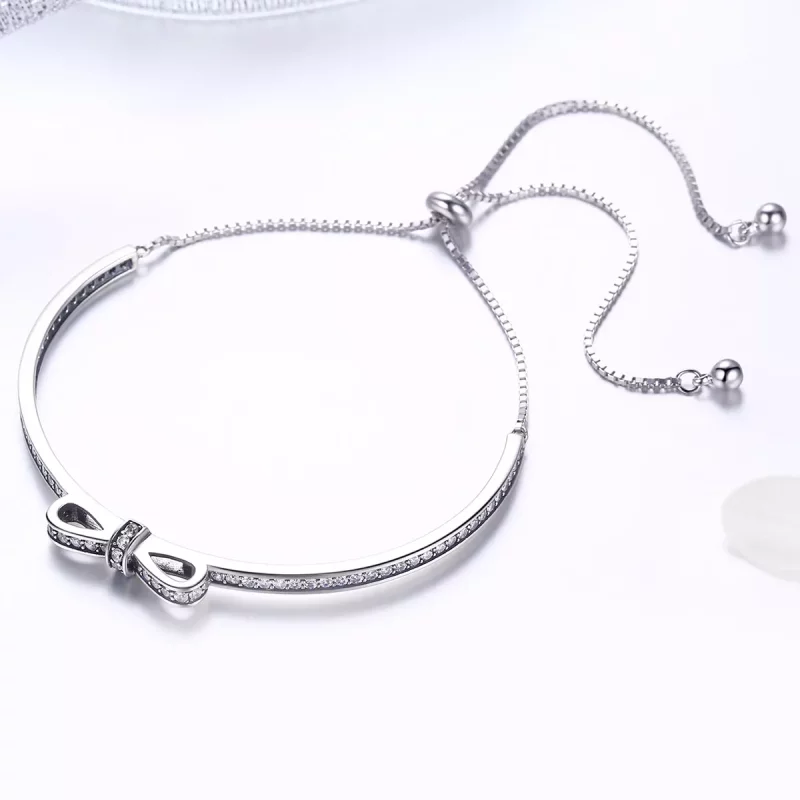 (afbeelding voor) Pandora Style Zoete boog Bangle - SCB108 - Bekijken 4