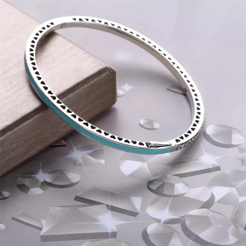 (afbeelding voor) Mint Radiant Hearts Of Pandora Bangle - 590537En105 - Bekijken 3