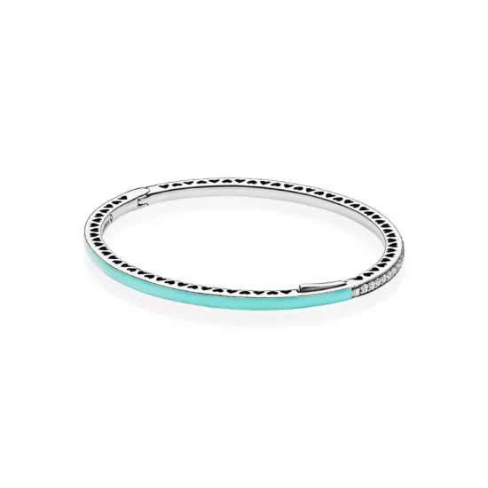 (afbeelding voor) Mint Radiant Hearts Of Pandora Bangle - 590537En105