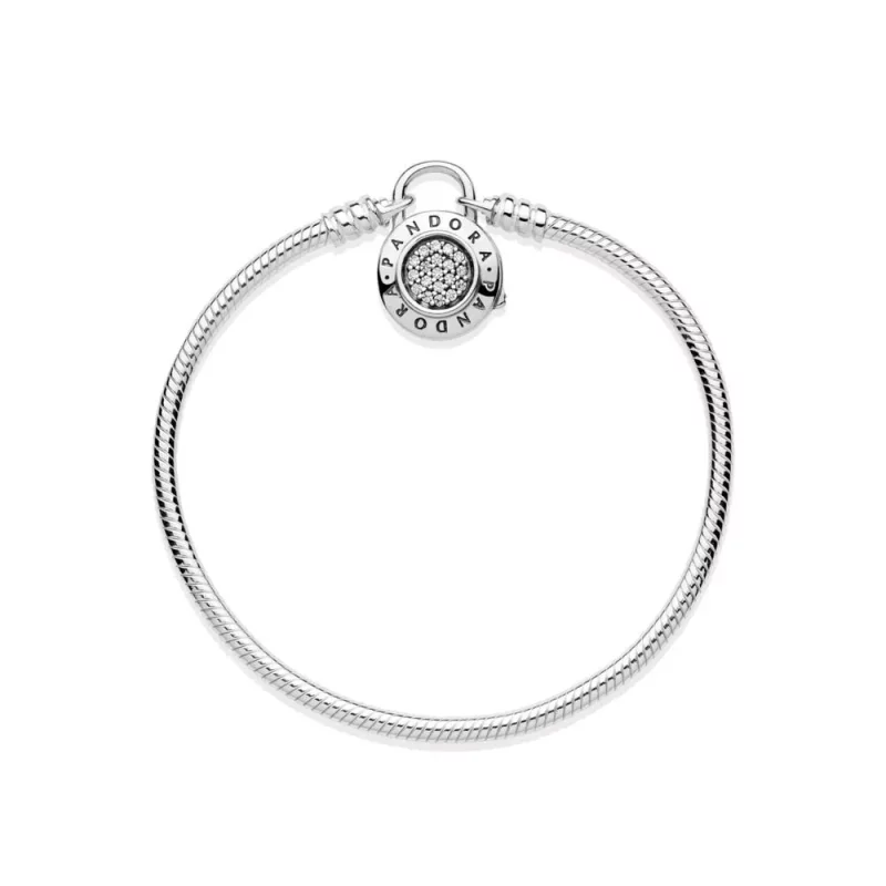 (afbeelding voor) Moments, Pandora Signature Padlock Armband 597092CZ - Bekijken 4