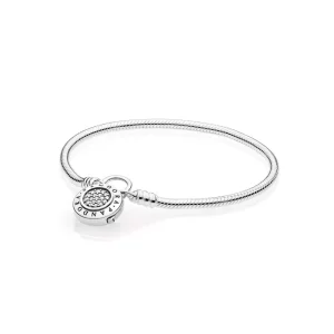 (afbeelding voor) Moments, Pandora Signature Padlock Armband 597092CZ