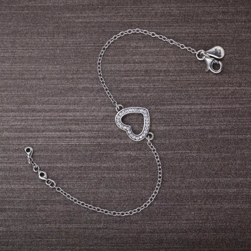 (afbeelding voor) PANDORA Heart Silver Armband With Cubic Zirconia - 590508CZ - Bekijken 2