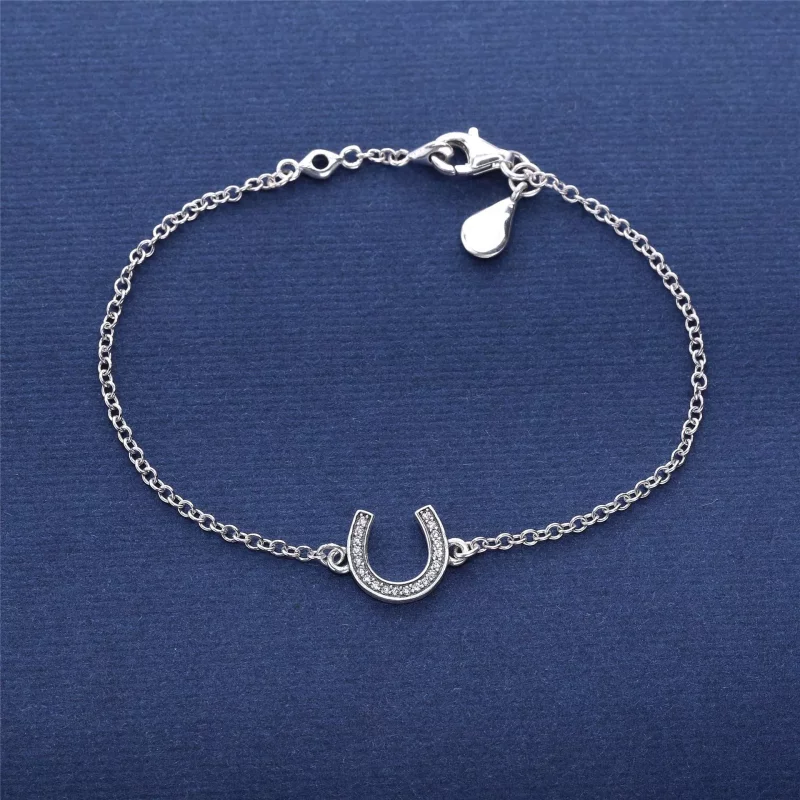 (afbeelding voor) PANDORA Horseshoe Silver Armband With Cubic Zirconia - 590507CZ - Bekijken 2