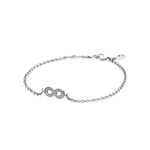 (afbeelding voor) PANDORA Infinity Silver Armband With Cubic Zirconia - 590509CZ