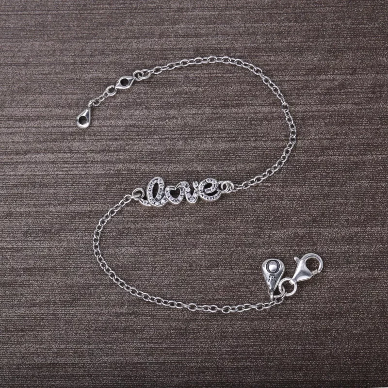 (afbeelding voor) PANDORA Love Silver Armband With Cubic Zirconia - 590510CZ - Bekijken 2