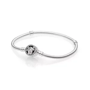 (afbeelding voor) PANDORA Moments Silver Armband With Poetic BlooMS Clasp - 590744CZ