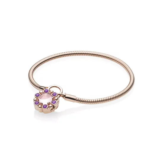 (afbeelding voor) Pandora Rose Moments Padlock Armband 587635NPM