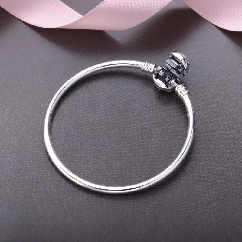 (afbeelding voor) PANDORA Unique Snowflake Moments Silver Bangle - 590740CZ - Bekijken 3