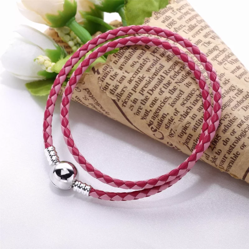 (afbeelding voor) Pandora Zilveren Gemengd Dubbele Lederen Armband 590747Cpmx-D - Bekijken 2