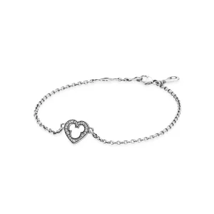 Pandora Zilveren Mickey Silhouet Armband 590512CZ (afbeelding voor) Pandora Zilveren Mickey Silhouet Armband 590512CZ