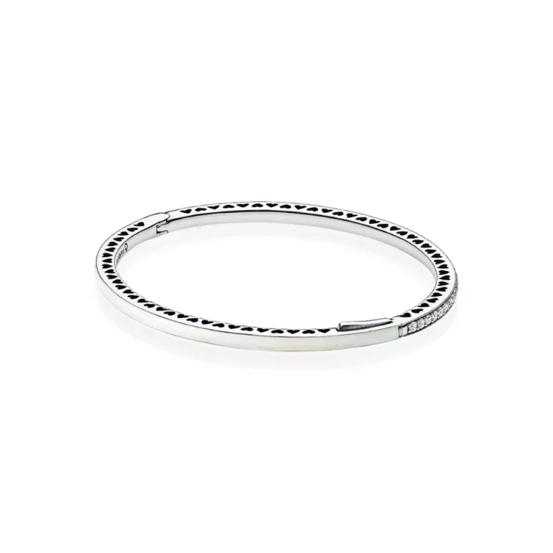 (afbeelding voor) Pandora Zilveren Stralende Harten Bangle 590537En23