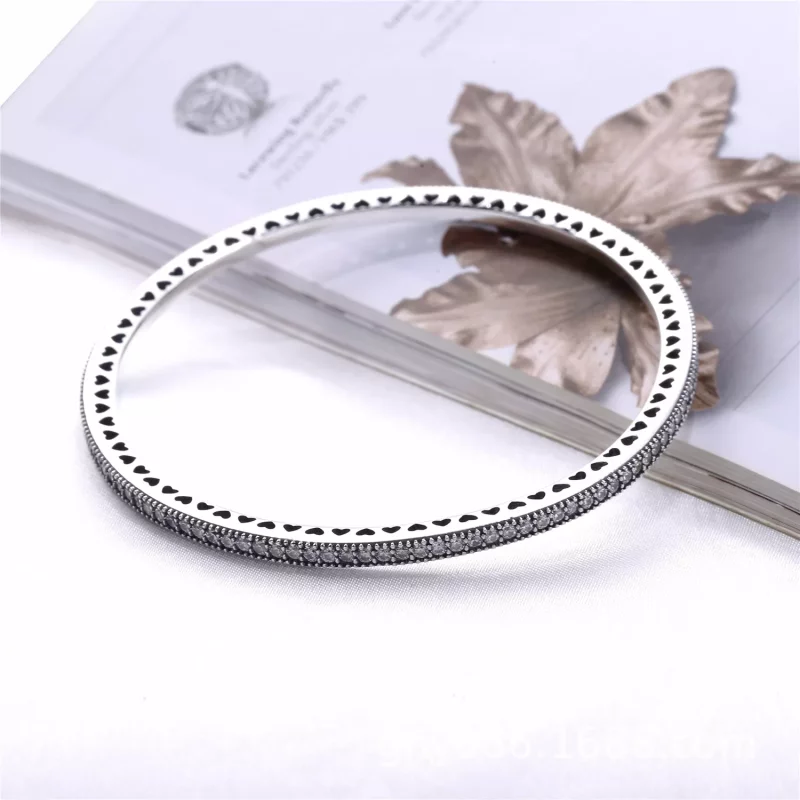 (afbeelding voor) Pandora Zilveren Twinkelen Voor Altijd Bangle 590511CZ - Bekijken 3