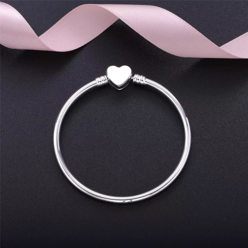(afbeelding voor) Pandora Zilveren Wishful Heart Bangle 590729CZ - Bekijken 3