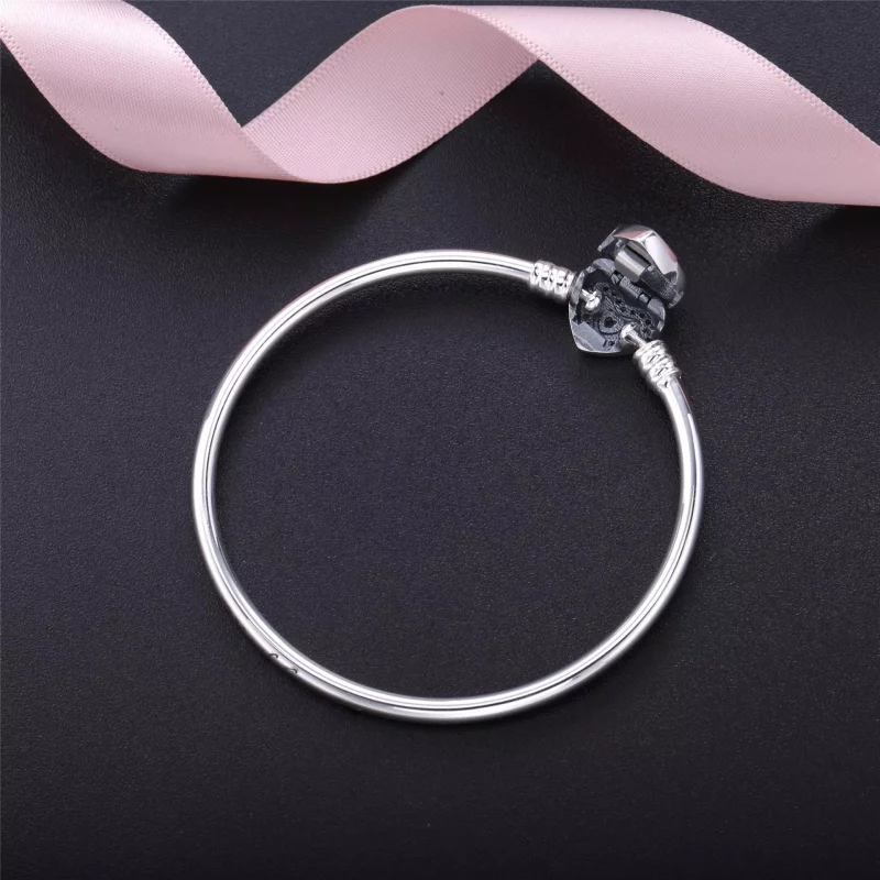 (afbeelding voor) Pandora Zilveren Wishful Heart Bangle 590729CZ - Bekijken 4