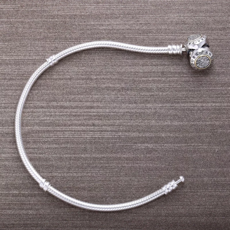 (afbeelding voor) Zilver & Gouden Pandora Moments Armband 590741CZ - Bekijken 3