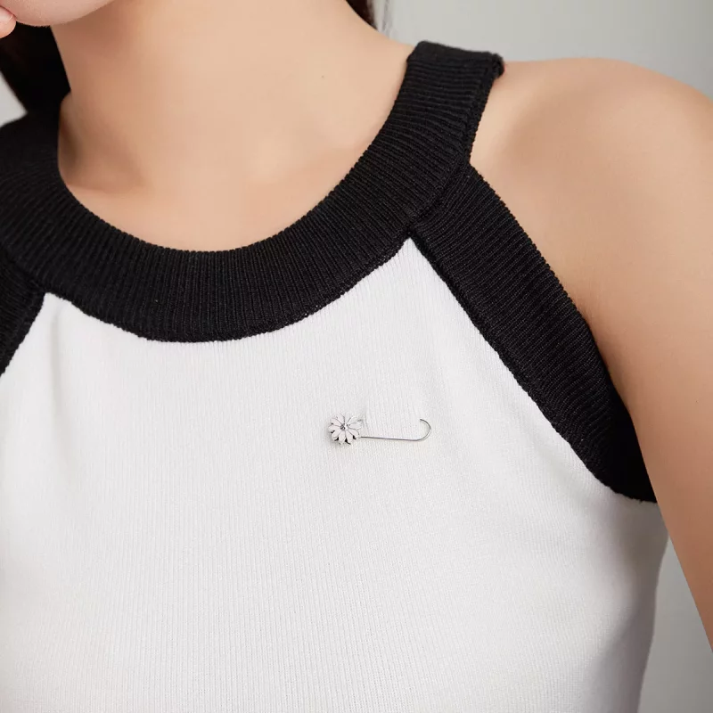 (afbeelding voor) Pandora Style Kleine Madeliefje Broche - BSX004 - Bekijken 3