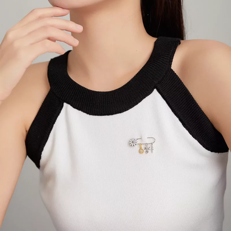 (afbeelding voor) Pandora Style Kleine Madeliefje Broche - BSX004 - Bekijken 7