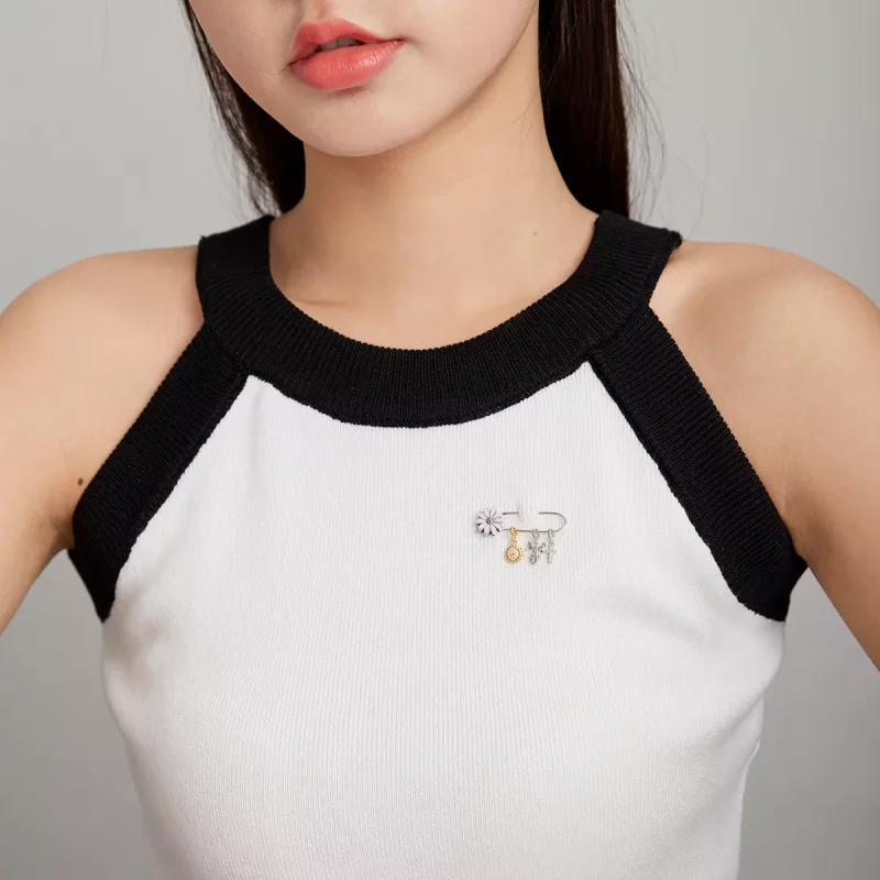 (afbeelding voor) Pandora Style Kleine Madeliefje Broche - BSX004 - Bekijken 8
