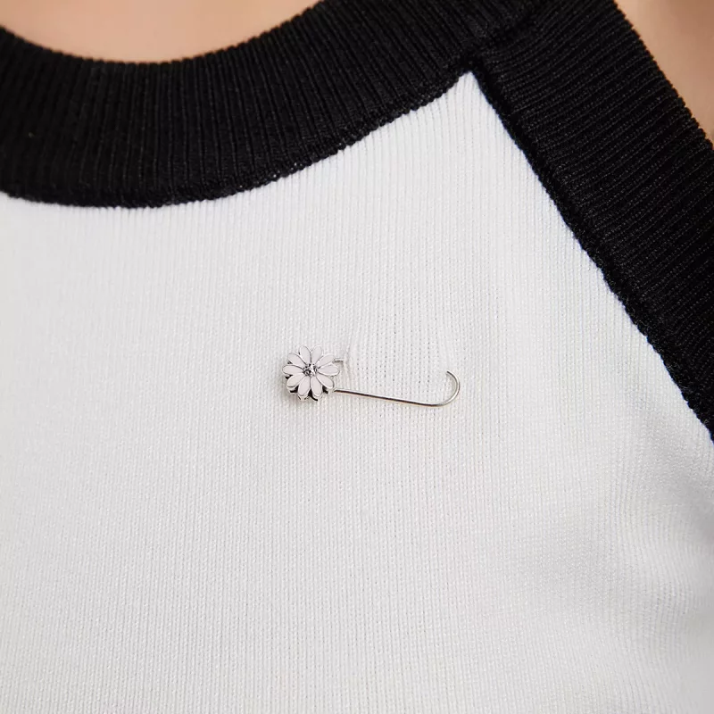 (afbeelding voor) Pandora Style Kleine Madeliefje Broche - BSX004 - Bekijken 9