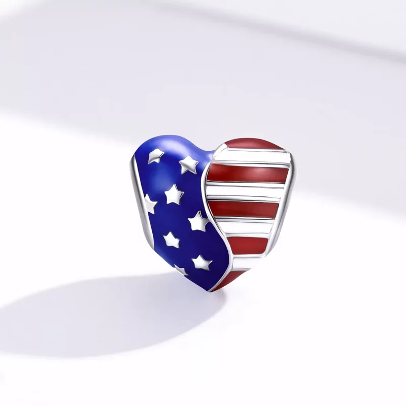 (afbeelding voor) Pandora Style Amerikaanse vlag Bedel - BSC281 - Bekijken 4