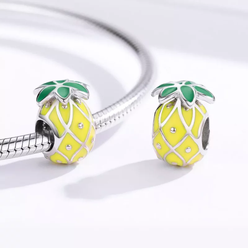 (afbeelding voor) Pandora Style Ananas Bedel - BSC128 - Bekijken 3