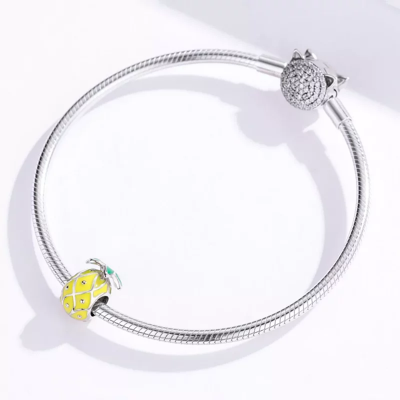 (afbeelding voor) Pandora Style Ananas Bedel - BSC128 - Bekijken 4